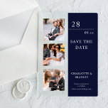 Einfache Hochzeit Speichern Sie das Foto Datum Acryleinladungen<br><div class="desc">Simple Wedding Save The Date Foto Picture Wedding Acrylic Invitations bietet drei Ihrer Lieblings-Fotos mit dem Text "Save the Date" in eleganter,  moderner Schrift-Typografie. Einfach,  modern und elegant für Ihre Hochzeitsfeier. Designed by ©2024 Evco Studio www.zazzle.com/store/evcostudioo</div>