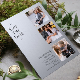 Einfache Hochzeit Speichern Sie das Foto Datum Save The Date