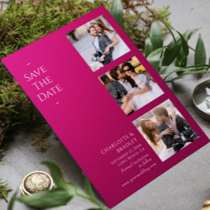 Einfache Hochzeit Speichern Sie das Foto Datum Save The Date