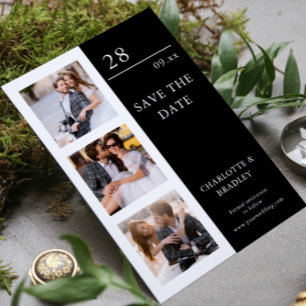 Einfache Hochzeit Speichern Sie das Foto Datum Save The Date