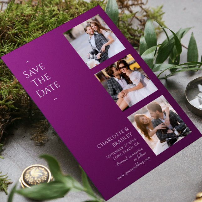 Einfache Hochzeit Speichern Sie das Foto Datum Save The Date (Von Creator hochgeladen)
