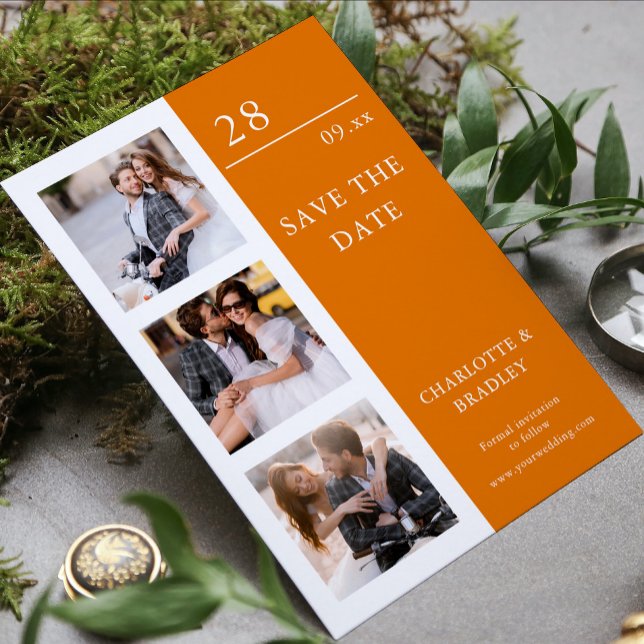 Einfache Hochzeit Speichern Sie das Foto Datum Save The Date (Von Creator hochgeladen)
