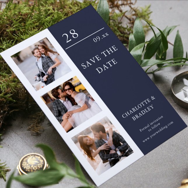Einfache Hochzeit Speichern Sie das Foto Datum Save The Date (Von Creator hochgeladen)