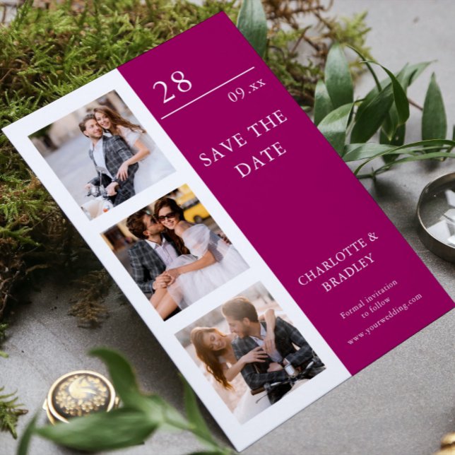 Einfache Hochzeit Speichern Sie das Foto Datum Save The Date (Von Creator hochgeladen)