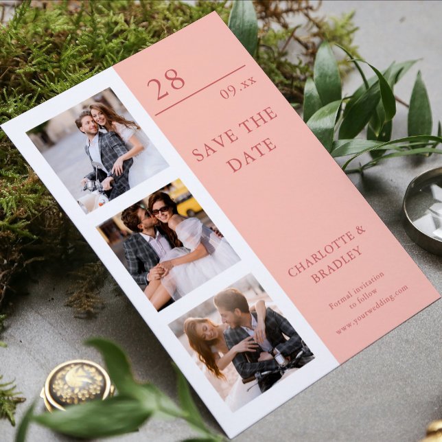 Einfache Hochzeit Speichern Sie das Foto Datum Save The Date (Von Creator hochgeladen)