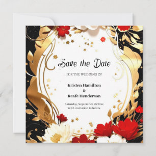 Einfache Hochzeit Speichern Sie die Datumskarte Save The Date