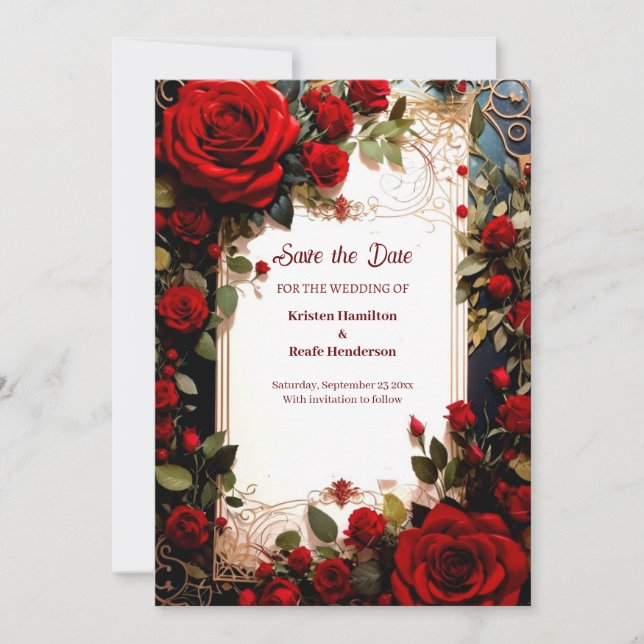 Einfache Hochzeit Speichern Sie die Datumskarte Save The Date (Vorderseite)