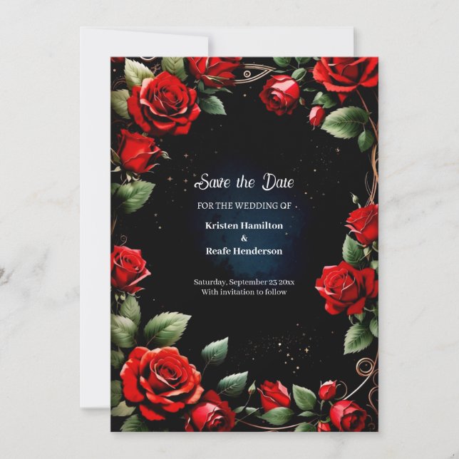 Einfache Hochzeit Speichern Sie die Datumskarte Save The Date (Vorderseite)