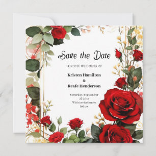Einfache Hochzeit Speichern Sie die Datumskarte Save The Date