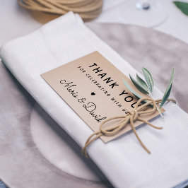 Einfache Hochzeit Vielen Dank Gummistempel