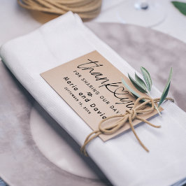 Einfache Hochzeit Vielen Dank Gummistempel