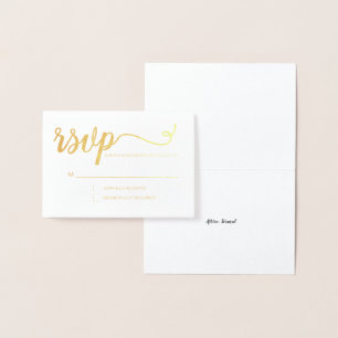 Einfache Hochzeit von Elegant-UAWG Folienkarte