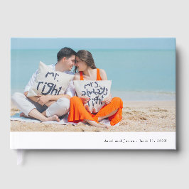 Einfache Hochzeit von Fotos Gästebuch