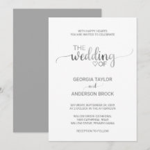 Einfache Hochzeit von Silberfolien