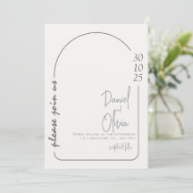 Einfache Hochzeit von Weiß und Braun