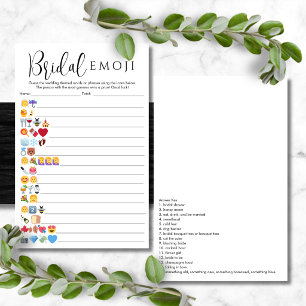 Einfache Hochzeits-Emoji-Antworten Inklusive Picti Flyer