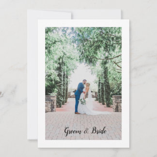 Einfache Hochzeitseinladung Einladung