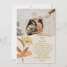 Einfache Hochzeitseinladungen, die ausdrücken