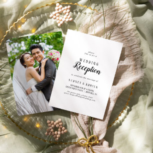 Einfache Hochzeitsempfehlung für Minimalistisches Einladung