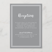 Einfache Hochzeitsempfehlung Gerahmt