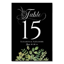 Einfache Hochzeitsempfehlung Tischnummer