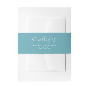Einfache Hochzeitseröffnungsband Einladungsbanderole