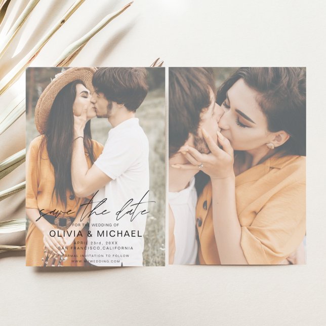 Einfache Hochzeitsfotografie für Save the Date Fot (Von Creator hochgeladen)