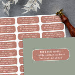 Einfache Hochzeitsgäste wenden sich an 27 Empfänge Aufkleber<br><div class="desc">Diese leicht anpassbaren Gästebuchlabels sind perfekt für Ihre moderne,  minimalistische Hochzeitsarbeit geeignet. Diese Aufkleber können für Dankeschön-Notizen,  rett-the-date,  Einladungen und vieles mehr verwendet werden. Auf jedem der 27 Labels kann ein anderer Name und eine andere Adresse auf einem zeitgenössischen Hintergrund der alten Rose gedruckt werden</div>