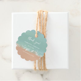 Einfache Hochzeitsliebhaber am Strand Geschenkanhänger