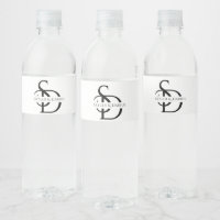 Einfache Hochzeitsmonogramm Personalisiert mit Nam