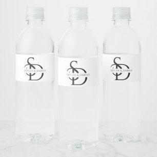 Einfache Hochzeitsmonogramm Personalisiert mit Nam
