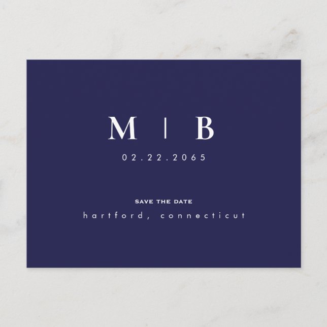 Einfache Hochzeitsnacht Monografie speichern das D Postkarte (Vorderseite)
