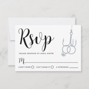 Einfache Hochzeitsramme RSVP Karte Schwarz