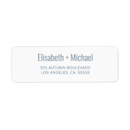 Einfache Hochzeitsskripte-Rücksendeadresse