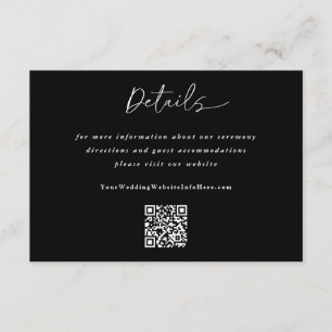 Einfache Hochzeitstiftung Moderne Handschrift Deta Begleitkarte
