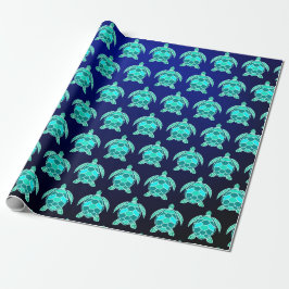 Einfache Hübsche Blaue türkisfarbene aquamarine Me Geschenkpapier