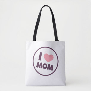 Einfache I Liebe Mama Muttertagstasche Tasche