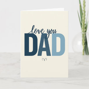Einfache "Ich liebe dich Papa"-Karte Karte