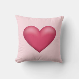 Einfache Illustration der rosa Herzform Kissen