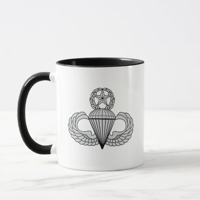 Einfache Im Flugzeug Jump Wings Tasse (Links)