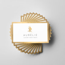 Einfache Imitate Gold Floral Luxus Boutique