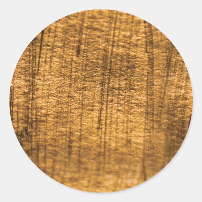 Einfache Imitate Gold. Runder Aufkleber (Vorderseite)