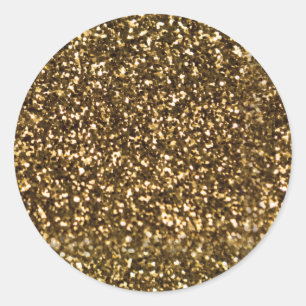 Einfache Imitate Gold. Runder Aufkleber