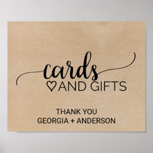 Einfache Imitate Kalligrafiekarten und Geschenke Poster