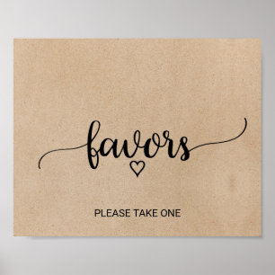 Einfache Imitate Kraft-Kalligrafie-Favoriten Poster