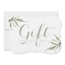 Einfache, individuell anpassbare Foliage Geschenkg