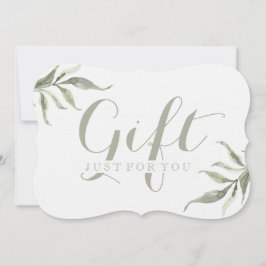 Einfache, individuell anpassbare Foliage Geschenkg