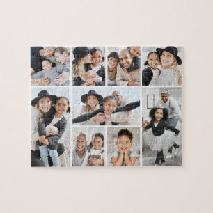 Einfache individuelle Familienfotocollage