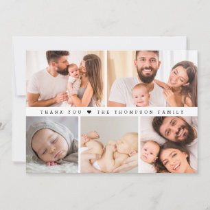 Einfache individuelle Foto Collage Baby Dusche Vie Ankündigung