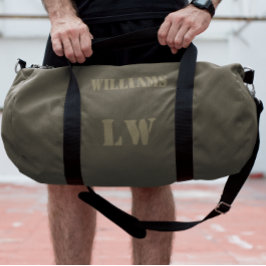 Einfache Individuelle Name-Monogram-Jersey-Nummer Duffle Bag